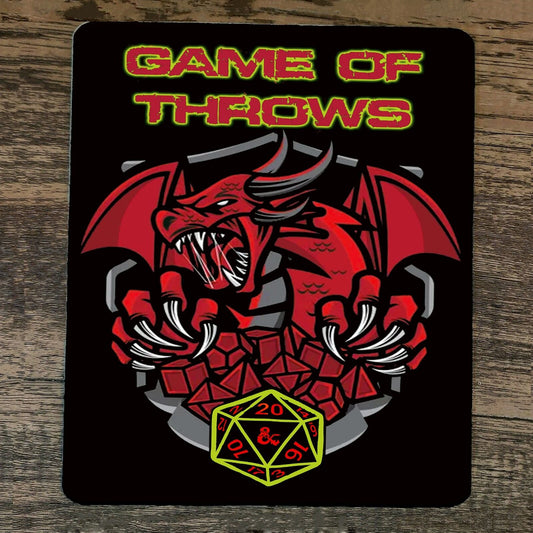 Mouse Pad Game of Throws Dungeons Dragons RPG