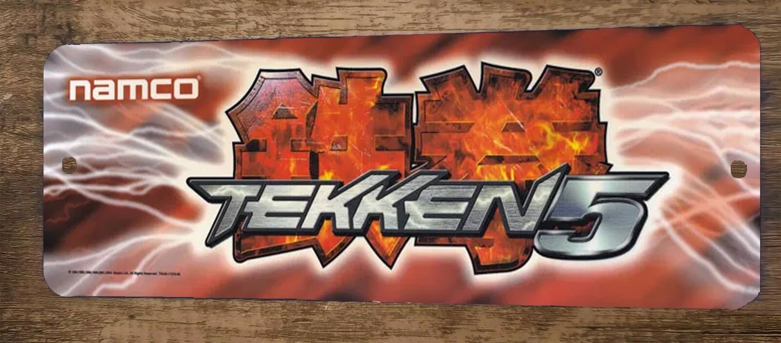 Tekken 5 Arcade 4x12 Metal Wall Video Game Marquee Banner Sign Sign Junky