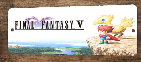 FFV Final Fantasy 5 Video Game 4x12 Metal Wall Marquee Banner Sign Poster