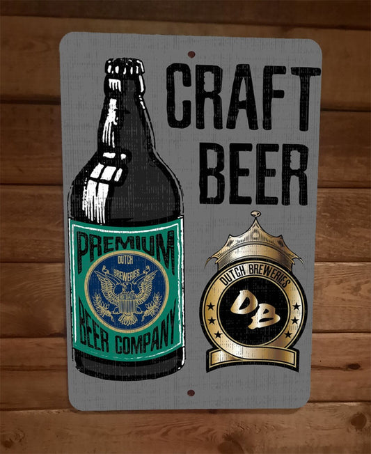 Craft Beer 8x12 Metal Wall Bar Sign