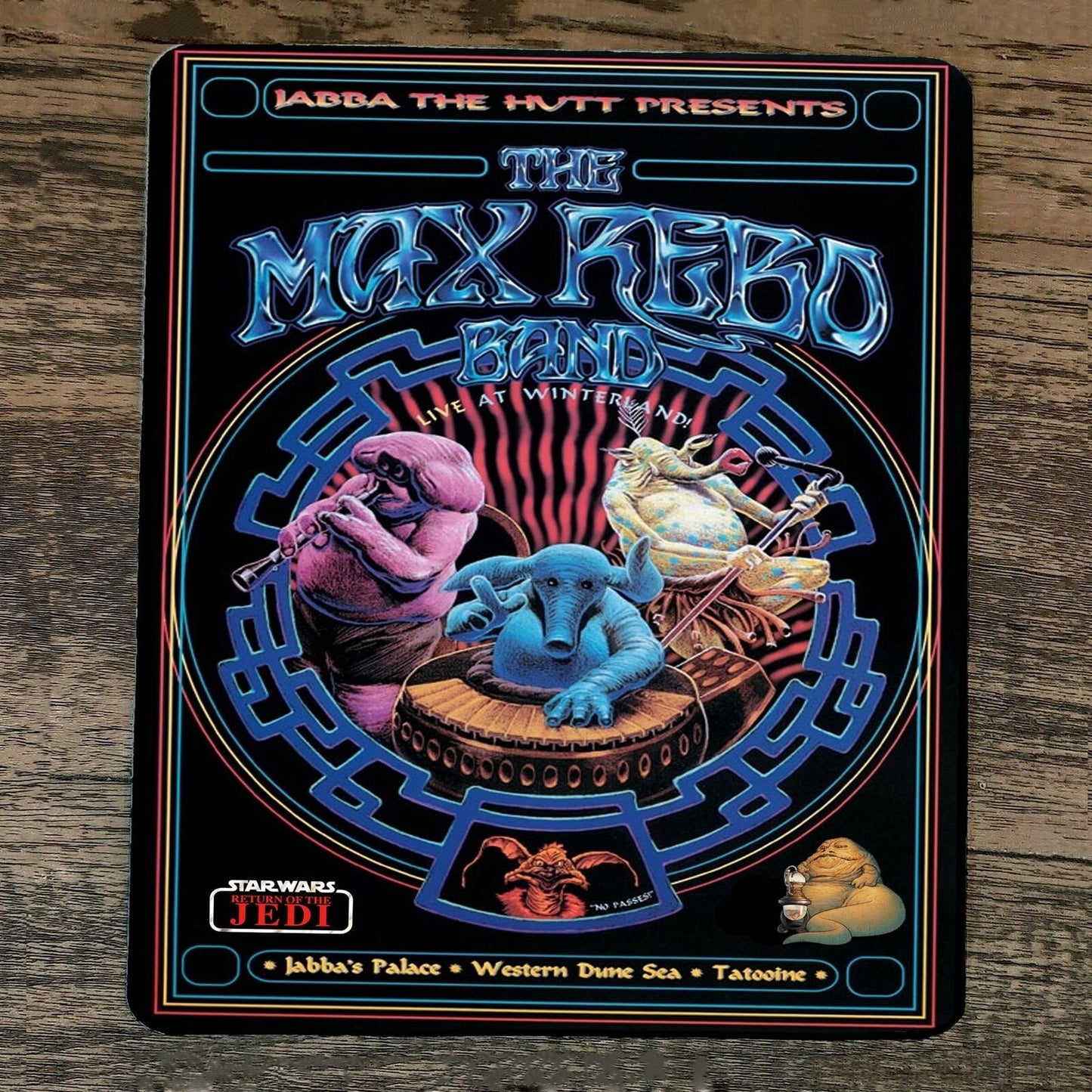 Mouse Pad Max Rebo Band Star Wars Jabba the Hutt