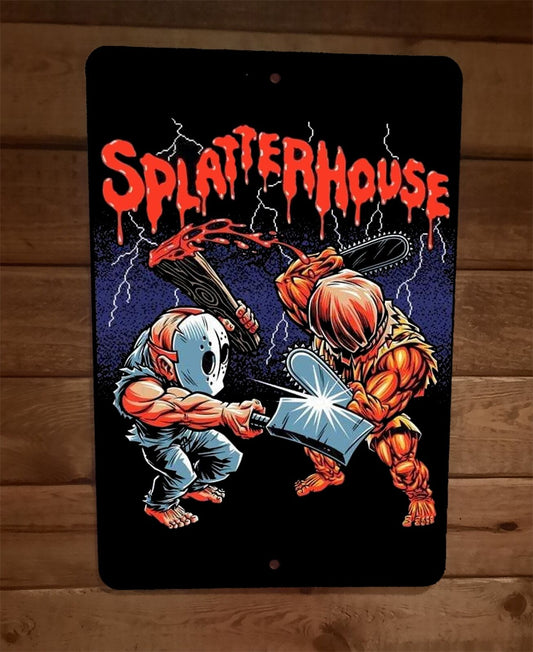 Splatterhouse Art 8x12 Metal Wall Sign Arcade Video Game
