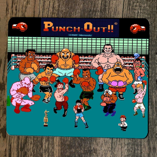 Mouse Pad Punch Out Tyson Mike Classic Arcade Video Game NES