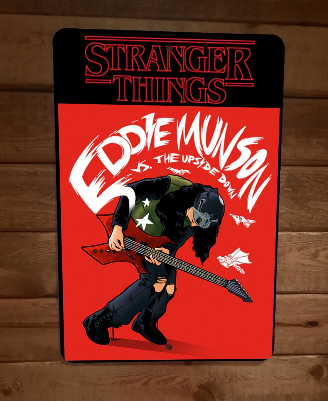 Eddie Munson vs the Upside Down Stranger Things 8x12 Metal Wall Sign