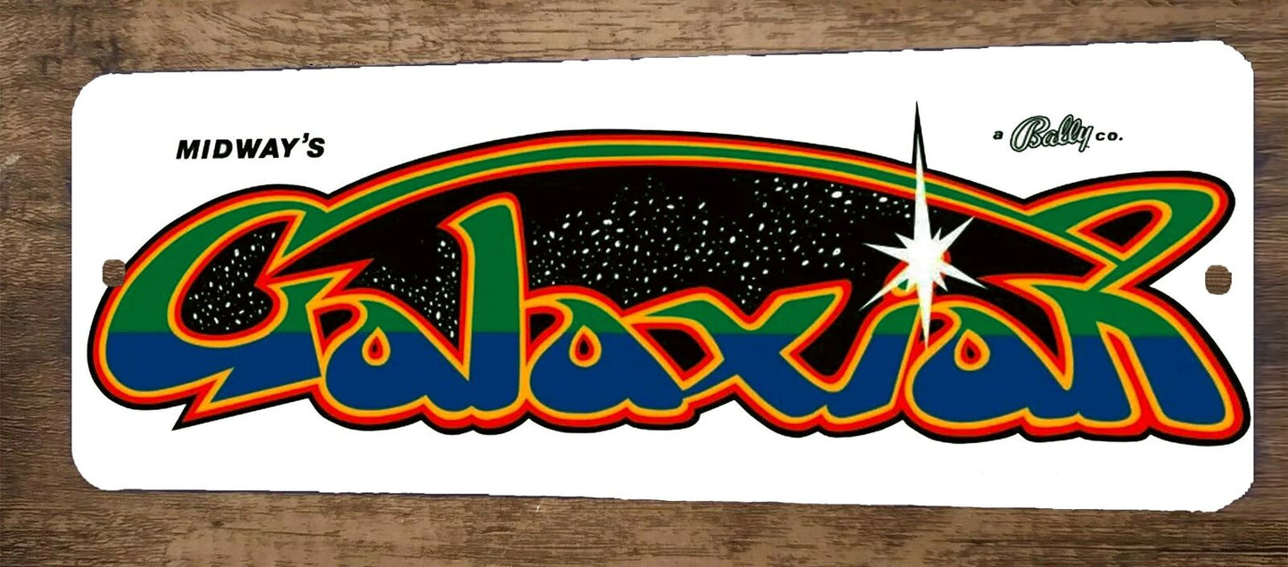 Galaxian Arcade 4x12 Metal Wall Video Game Sign