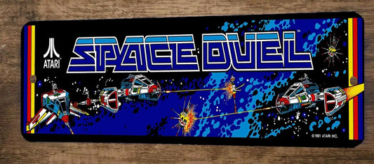 Space Duel Arcade 4x12 Metal Wall Video Game Sign