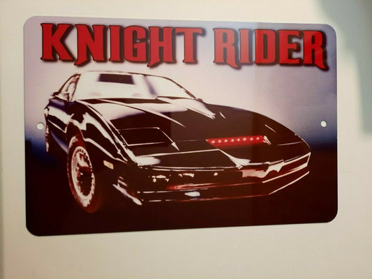 Knight Rider KIT Movie Car Retro 80s TV Show 8x12 Metal Wall Car Sign Garage Man Cave