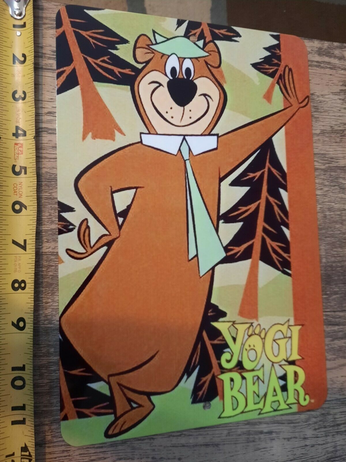 Yogi Bear 8x12 Metal Wall Sign Classic Cartoon Hanna Barbera