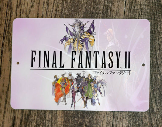 Final Fantasy 2 FFII Artwork 8x12 Metal Wall Sign #2 Arcade Video Game