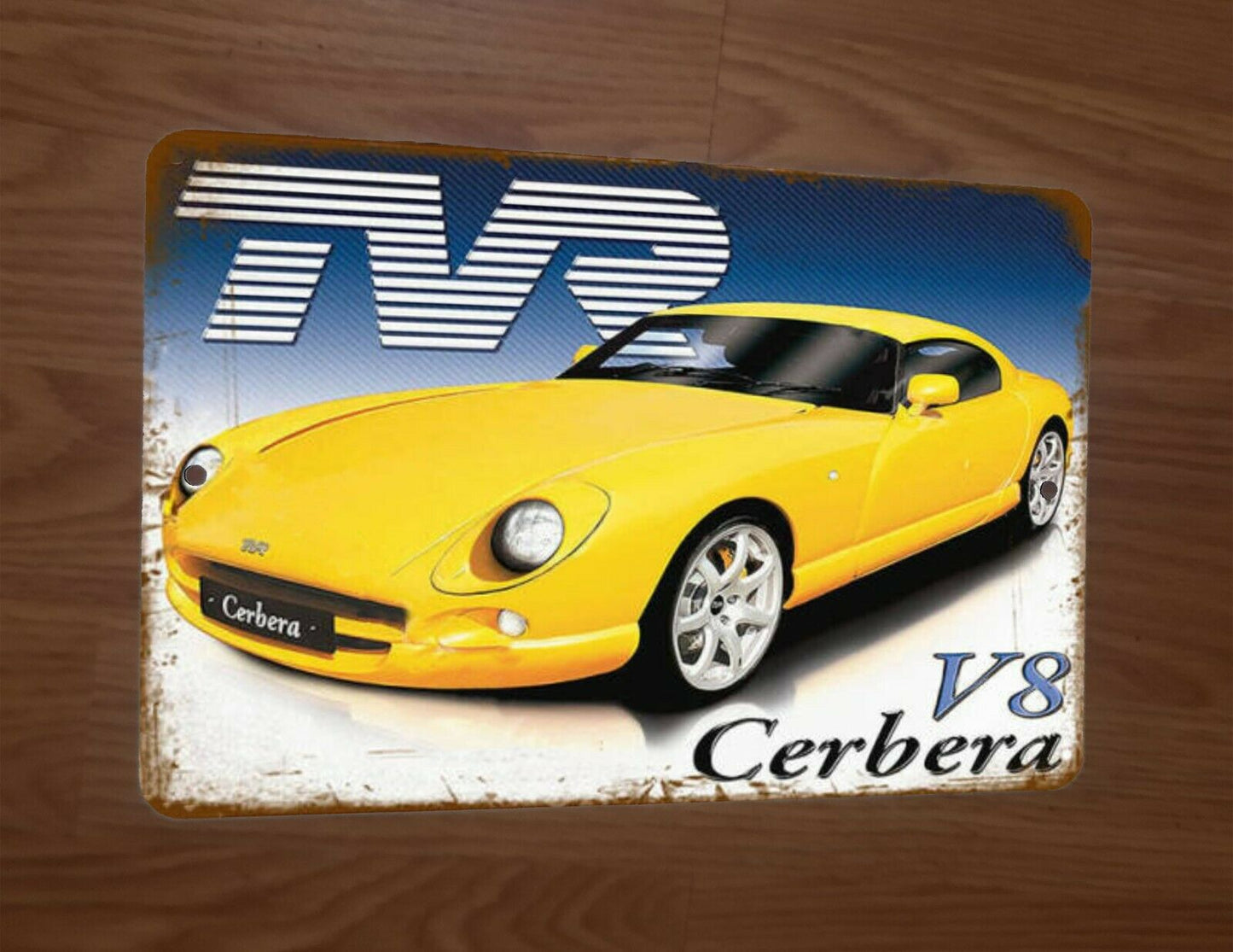 Cerbera V8 Car Artwork 8x12 Metal Wall Car Sign Garage Poster