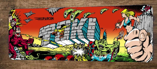 Tiki 4x12 Metal Wall Arcade Video Game Sign