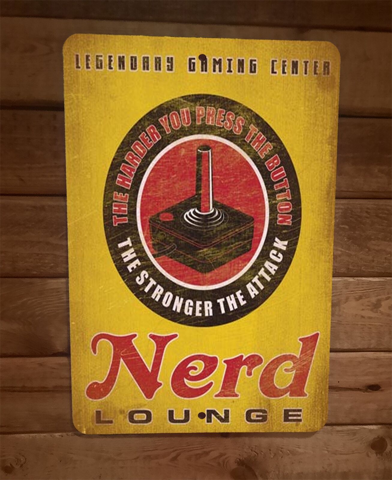 Nerd Lounge Legendary Gaming Center 8x12 Metal Wall Sign Poster