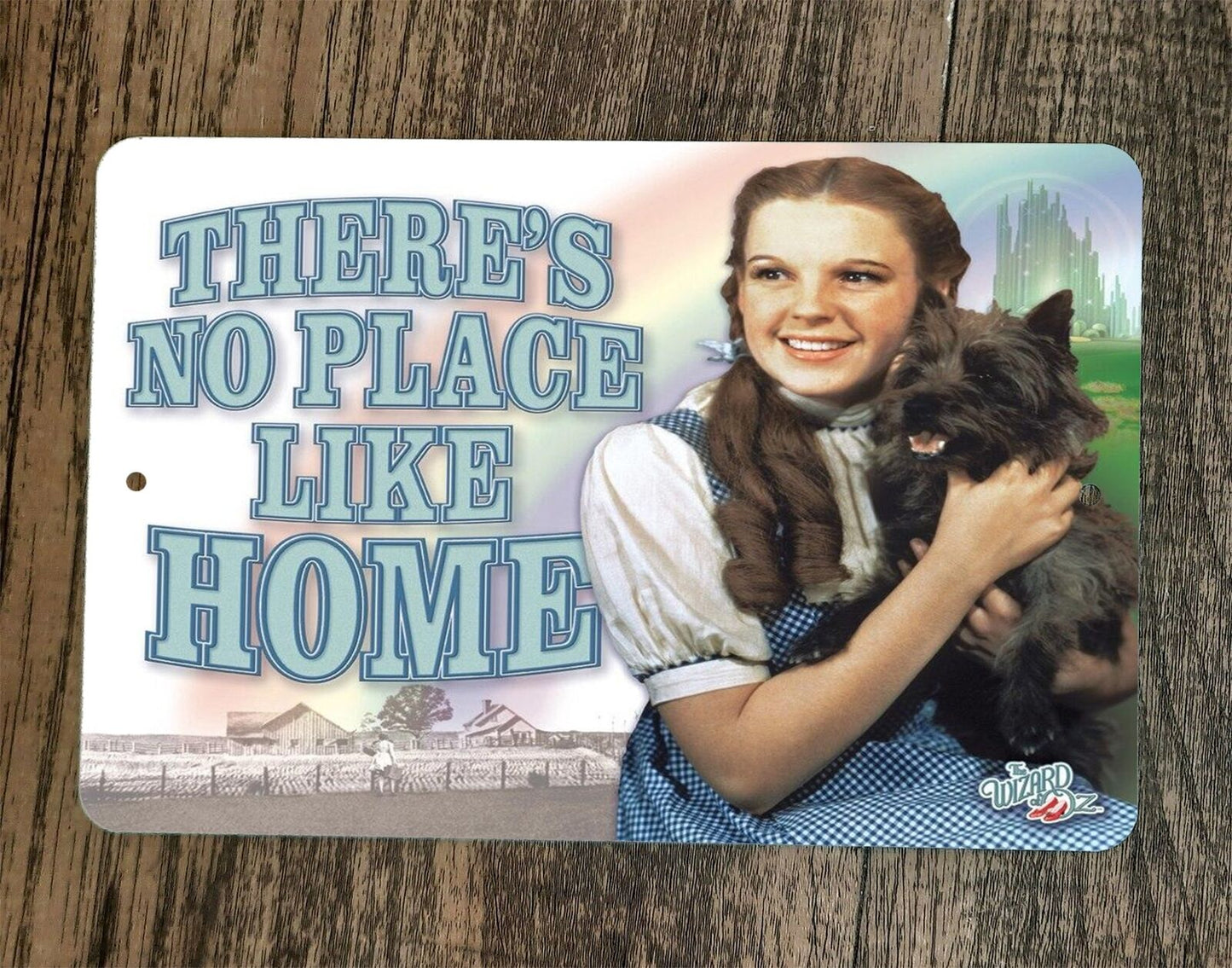 Theres no Place Like Home Wizard of Oz 8x12 Metal Wall Sign Poster