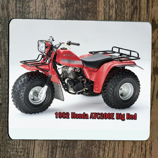 Mouse Pad 1982 Honda ATC200E Big Red ATV 3 Wheeler Bike