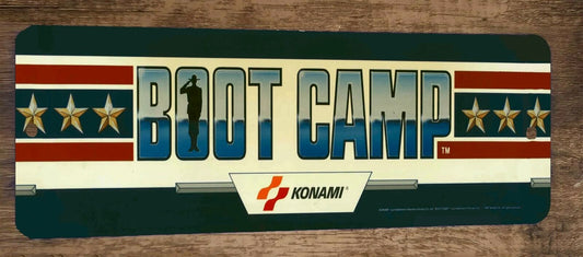 Boot Camp Arcade Video Game 4x12 Metal Wall Sign Marquee Banner Poster
