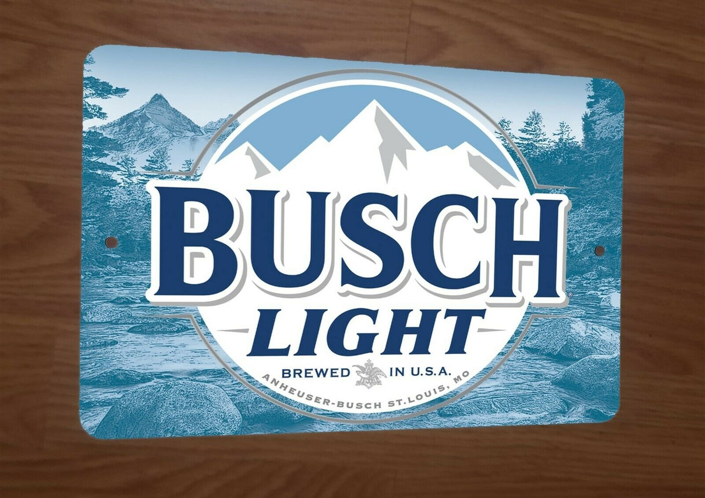 Busch Light Beer Logo 8x12 Metal Wall Bar Sign