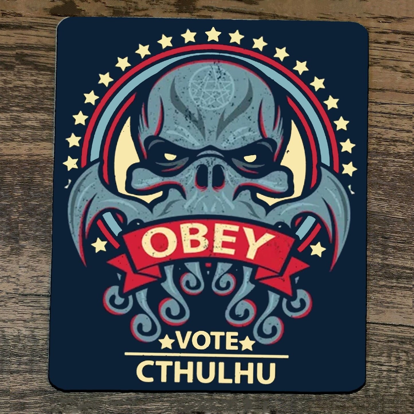 Mouse Pad Obey Vote Cthulhu