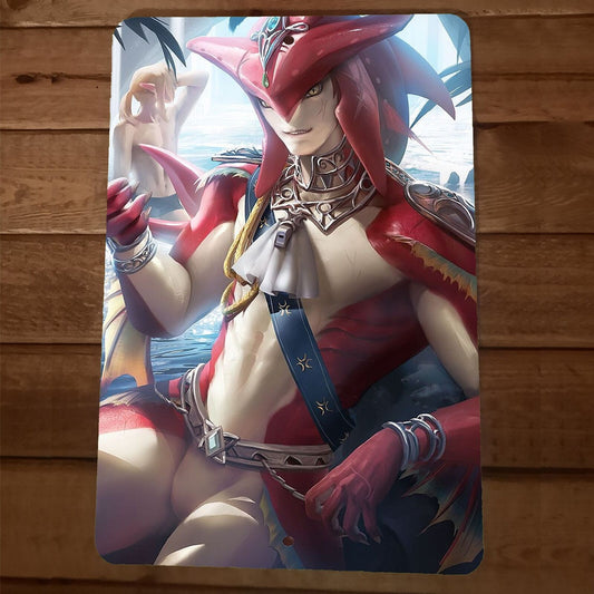 The Legend of Sidon Zelda 8x12 Metal Wall Video Game Sign Poster