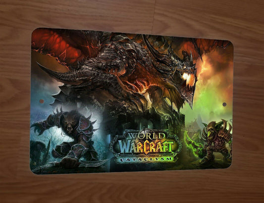 World of Warcraft WOW Cataclysm Artwork 8x12 Metal Wall Video Game Arcade Sign