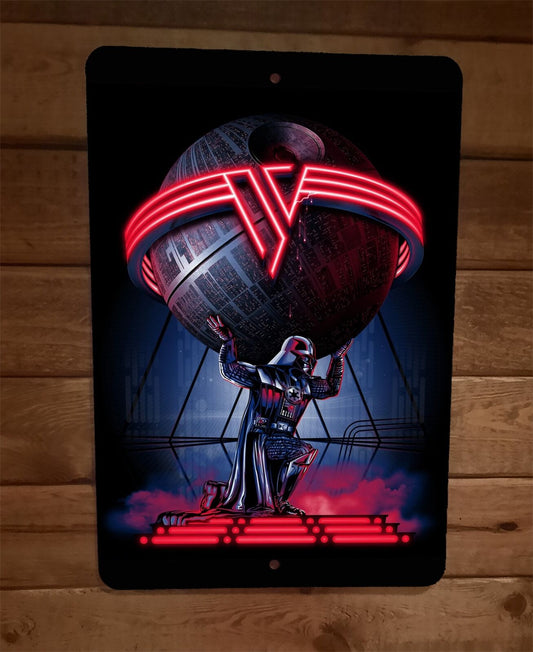 Vader Van Halen 5150 Darth Star Wars Parody 8x12 Metal Wall Sign
