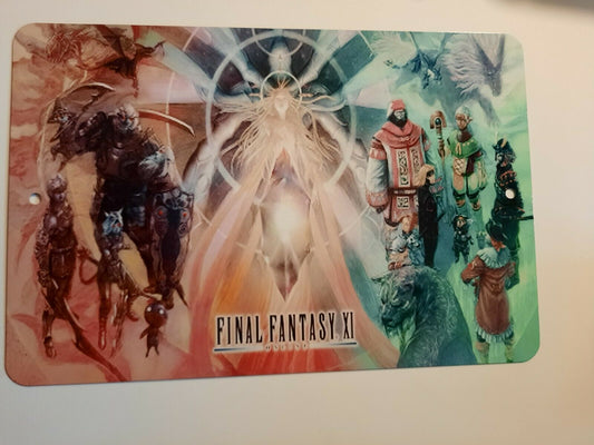 FFXI Final Fantasy 11 Video Game 8x12 Metal Wall Sign Arcade