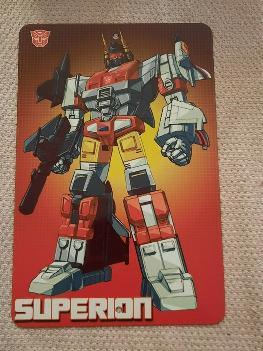 Transformers SUPERION Autobots 8x12 Metal Wall Sign