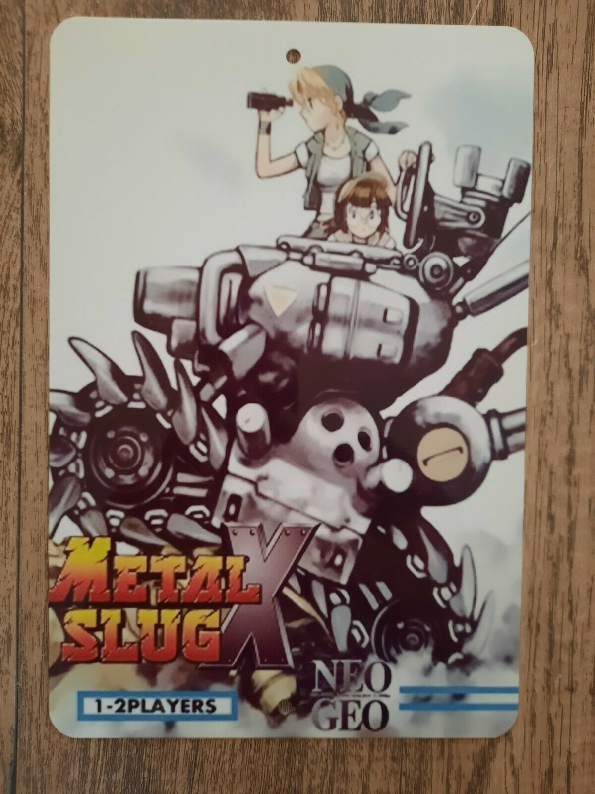 Metal Slug X Video Game 8x12 Metal Wall Sign NEO GEO Arcade