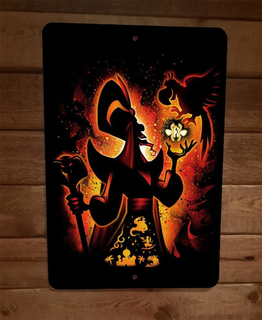 Evil Sorcerer 8x12 Metal Wall Sign Poster Aladdin Villain