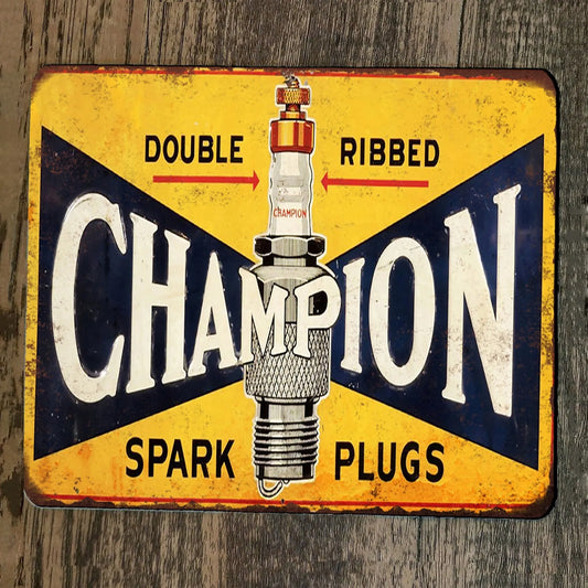 Mouse Pad Double Ribbed Spark Plugs Vintage Champion