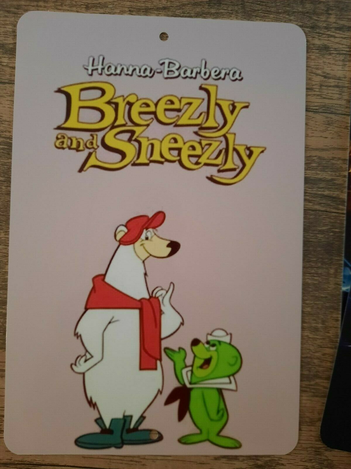 Breezley and Sneezly Hanna Barbera Classic Cartoon 8x12 Metal Wall Sign
