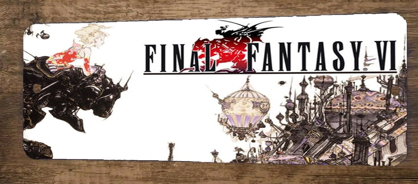 FFVII Final Fantasy 6 Video Game 4x12 Metal Wall Marquee Banner Sign Poster