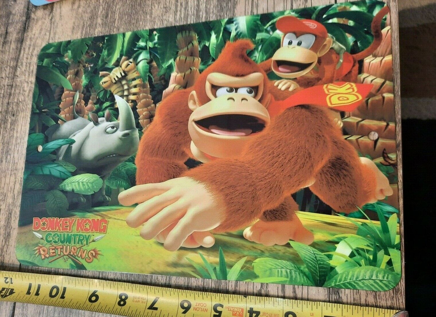 Donkey Kong Country Returns 8x12 Metal Wall Sign Arcade Video Game