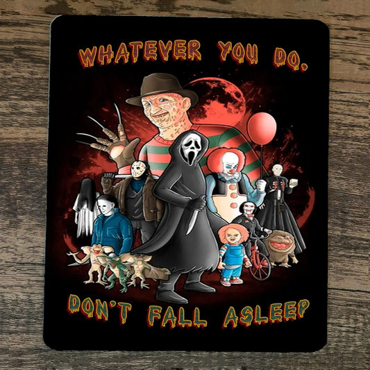 Mouse Pad Whatever You Do Dont Fall Asleep Horror Icons Halloween