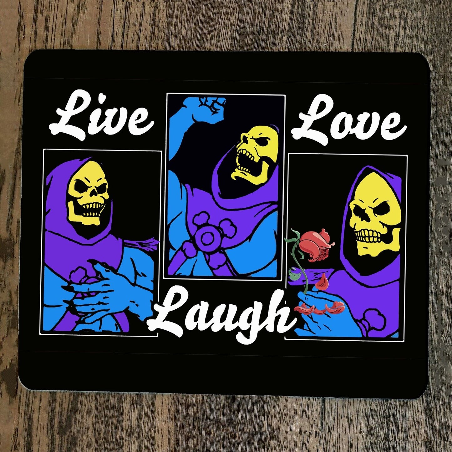 Mouse Pad Live Laugh Love Skeletor MOTU