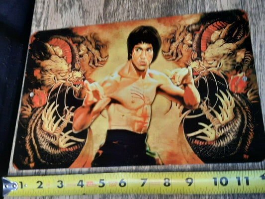 Bruce Lee Enter the Dragon 8x12 Metal Wall Sign Martial Arts Movie Poster
