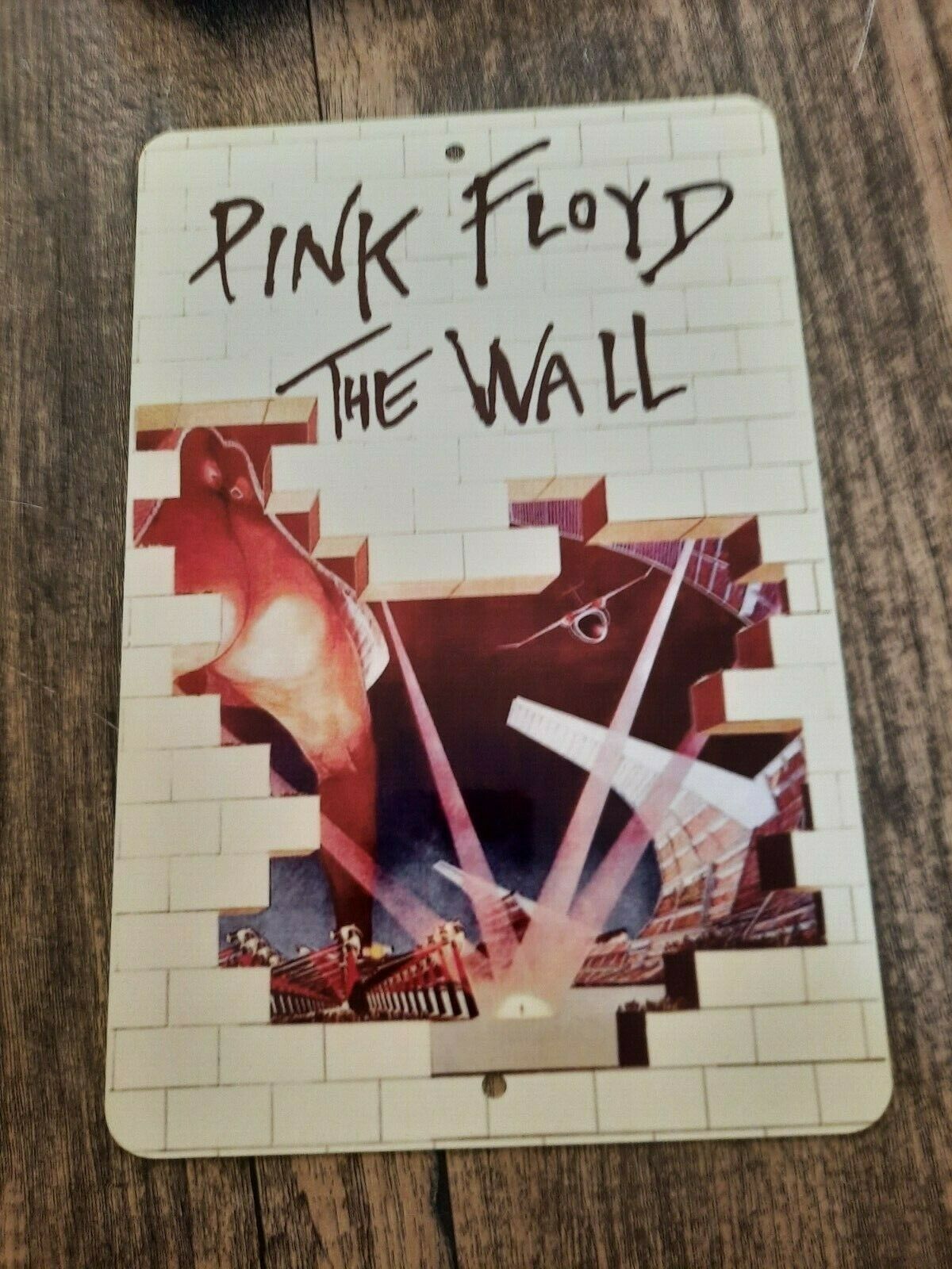 Pink Floyd The Wall 8x12 Metal Wall Sign Music