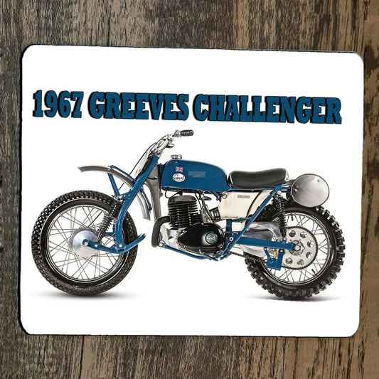 Mouse Pad 1967 Greeves 250 Challenger Motocross Dirt Bike Motorcycle