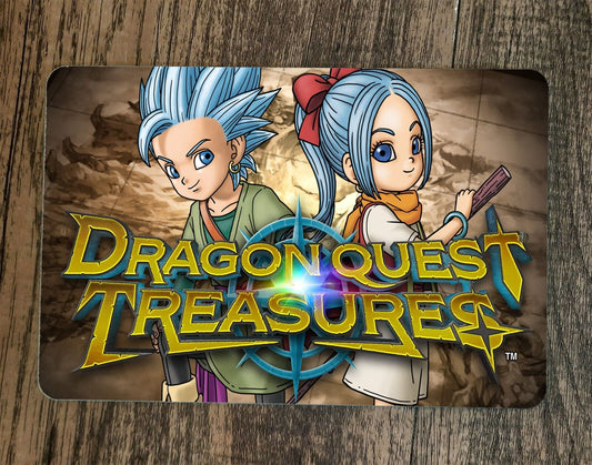 Dragon Quest Treasures 8x12 Metal Wall Sign Video Game Poster