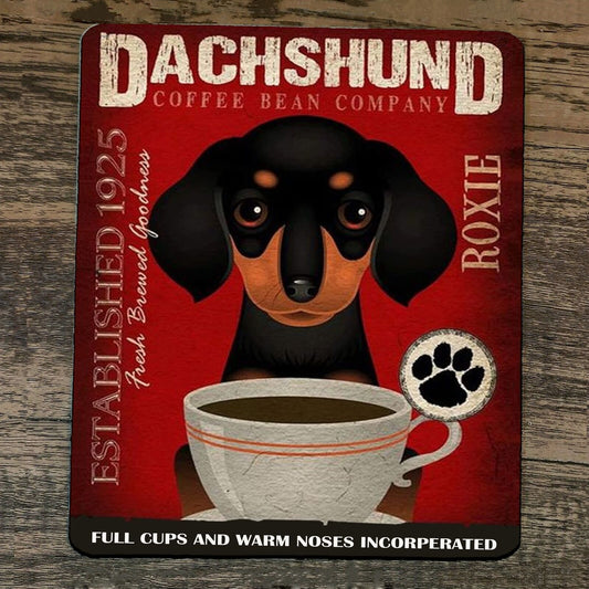 Mouse Pad Dachshund Coffee Bean Company