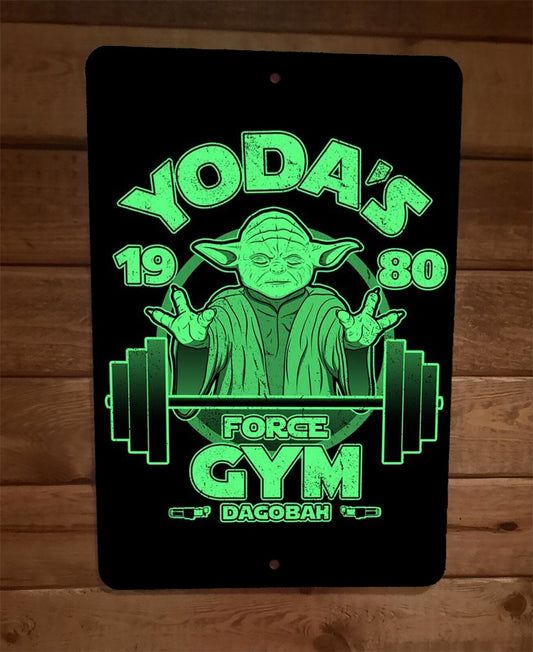 Yodas Force Gym Dagobah Star Wars 8x12 Metal Wall Sign Poster
