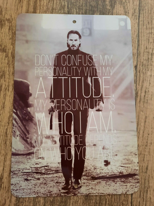 John Wick Movie Quote 8x12 Metal Wall Sign Movie Poster Misc