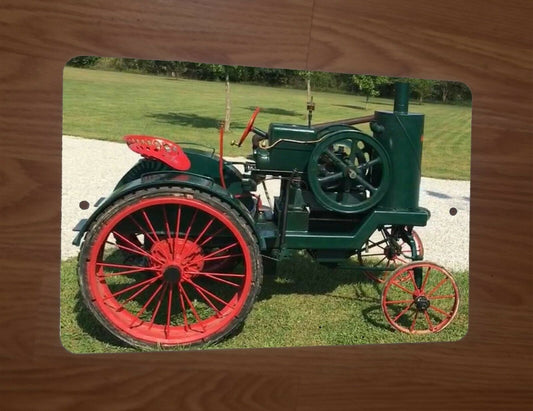 Antique Custom Farm Tractor Photo 8x12 Metal Wall Sign Garage Poster