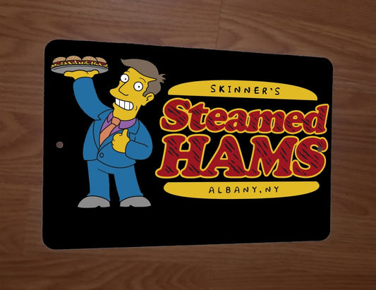Skinners Steamed Hams Albany NY Simpsons 8x12 Metal Wall Sign