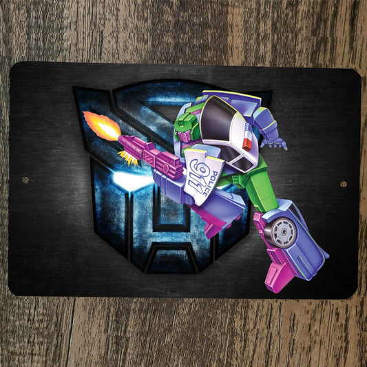 911 Autobot 8x12 Metal Wall Sign Poster Transformers