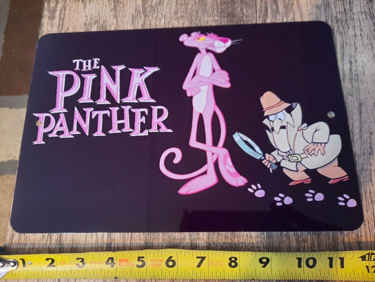 Pink Panther 8x12 Metal Wall Sign Classic Cartoon Hanna Barbera