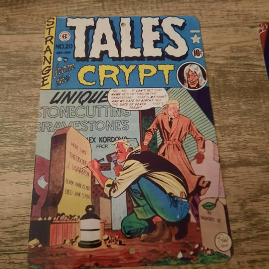 Tales From the Crypt #20 Comic Book Cover Art 8x12 Metal Wall Sign Misc Comics