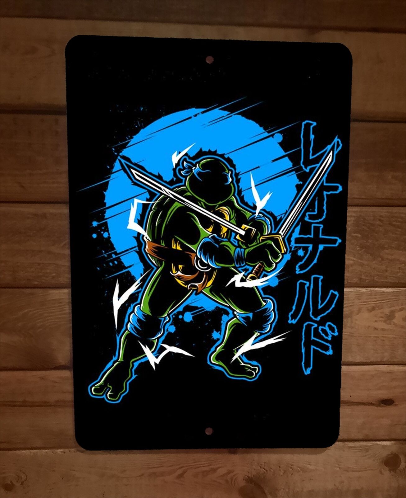 Blue Mutant Leonardo TMNT Ninja Turtle 8x12 Metal Wall Sign Poster ...