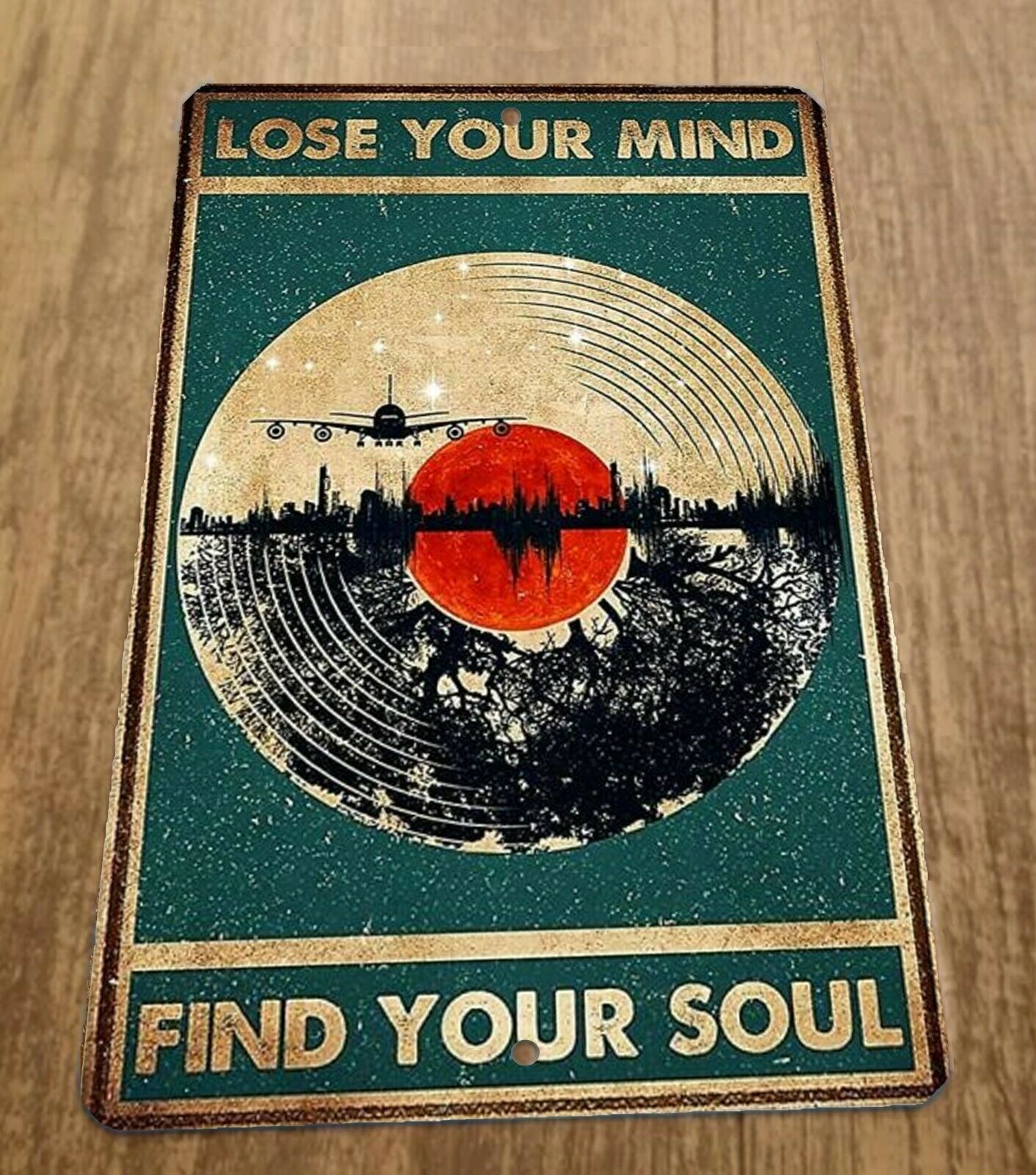 Lose Your Mind Find Your Soul  8x12 Metal Wall Sign Misc Poster