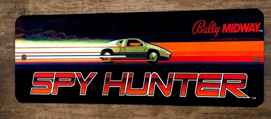 Spy Hunter 4x12 Metal Wall Video Game Arcade Sign Poster #2