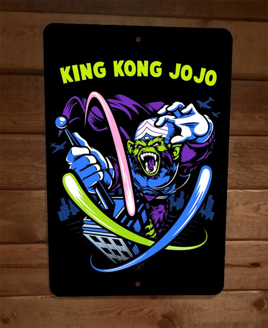 King Kong Mojo Jojo Powerpuff Girls Funny 8x12 Metal Wall Sign